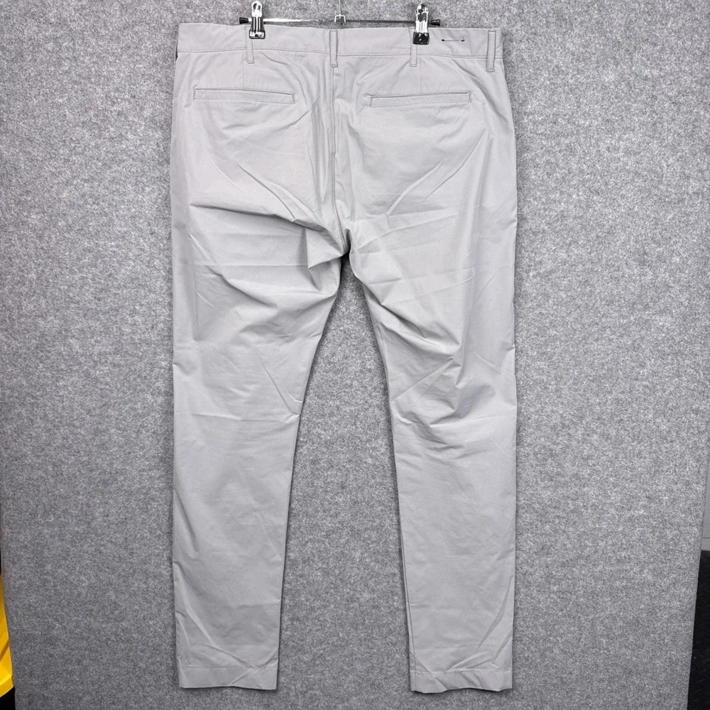 J.Crew Flex Slim Mens 36x34 Light Grey Performance Tech Chino Pants Slim Fit